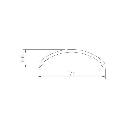Экран SL-KANT-H16 ROUND OPAL (Arlight, Пластик)