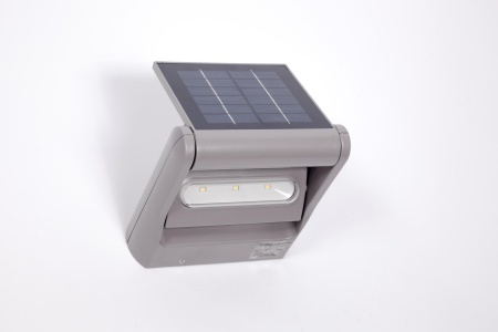 На солнечных батареях светильник Lutec, Светло-серый, Модерн, W6144S-1-SL S