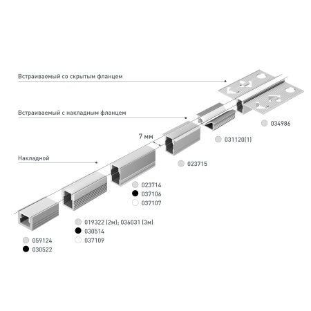 Профиль SL-MINI-8-H12-2000 WHITE (Arlight, Алюминий)
