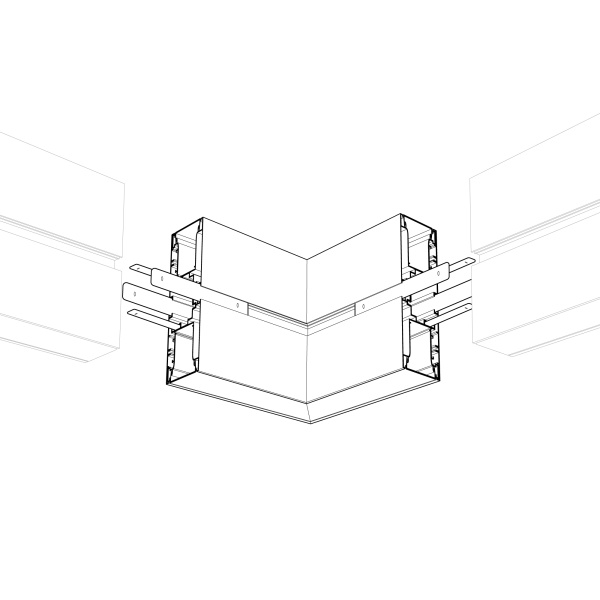 Угол S2-WALL-X2-H128-L90W внешний (Arlight, Металл)