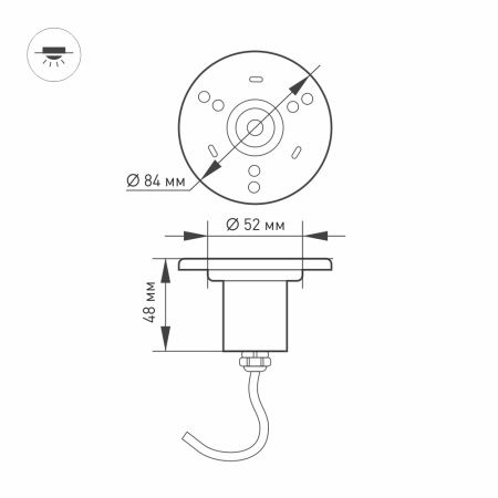 Светильник KT-AQUA-COLOR-R85-9W RGB (SL, 25 deg, 12V) (Arlight, IP68 Металл, 3 года) Светильник KT-AQUA-COLOR-R85-9W RGB (SL, 25 deg, 12V) (Arlight, IP68 Металл, 3 года)