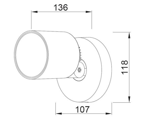 Настенный светильник Lutec, Темно-серый, Модерн, W6092-3K Gr