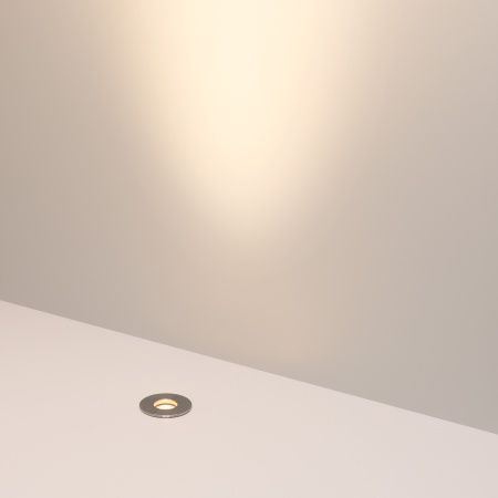 Светильник ART-GROUND-R40-3W Warm3000 (SL, 36 deg, 24V) (Arlight, IP67 Металл, 3 года)