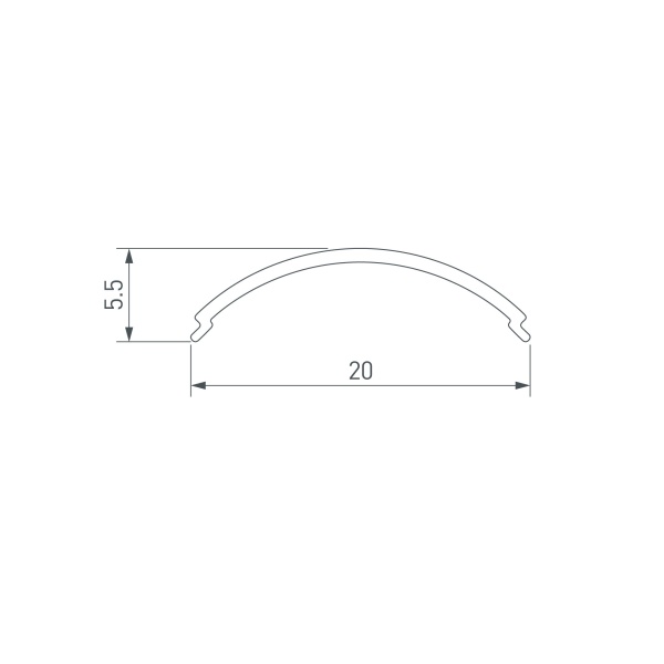 Экран SL-KANT-H16 ROUND OPAL (Arlight, Пластик)