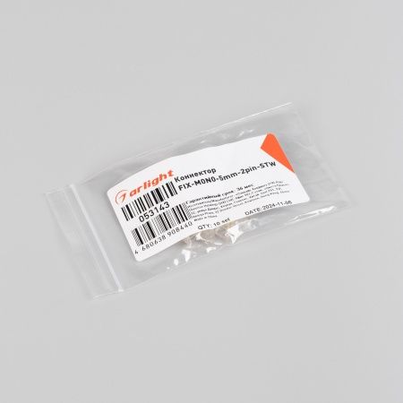 Коннектор FIX-MONO-5mm-2pin-STW  (Arlight, Прозрачный) Коннектор FIX-MONO-5mm-2pin-STW  (Arlight, Прозрачный)