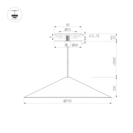 Светильник SP-MAKOTO-R750-14W Warm2700 (BK, 36 deg, 230V, TRIAC) (Arlight, IP20 Металл, 3 года)