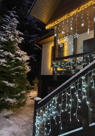 Гирлянда Бахрома уличная IL-LED-180 BS 5х0,5 м 180 LED IP54 золотистый