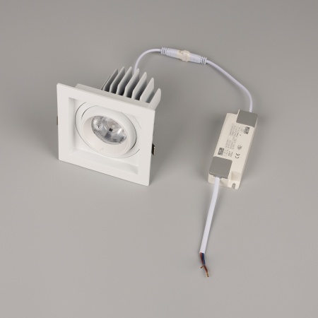 Светильник MS-VORTEX-BUILT-S117x117-20W Day4000 (WH-WH, 40 deg, 230V) (Arlight, IP20 Металл, 5 лет)