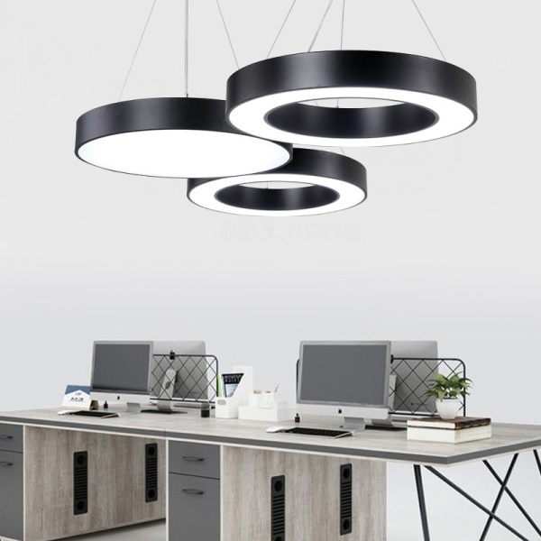 Светильник кольцевой линейный светодиодный  подвесной, HB0310, LED 72W 4000К диаметр 1000mm, черный Светильник кольцевой линейный светодиодный  подвесной, HB0310, LED 72W 4000К диаметр 1000mm, черный
