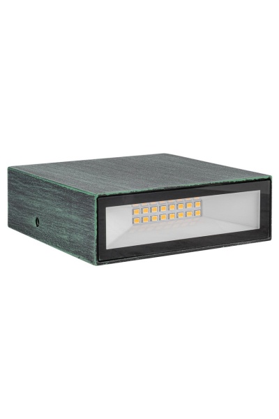 Архитектурная подсветка Lutec, Черный с зеленой патиной, Модерн, W1040-1-3K V