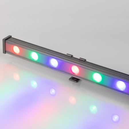 Светодиодный прожектор AR-LINE-1000S-18W-24V RGB (Grey, 30 deg, DMX512) (Arlight, Закрытый) Светодиодный прожектор AR-LINE-1000S-18W-24V RGB (Grey, 30 deg, DMX512) (Arlight, Закрытый)