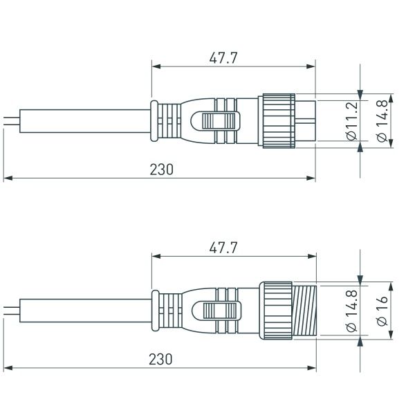 Коннектор питания ARL-LINE-2pin (24V) (Arlight, Закрытый) Коннектор питания ARL-LINE-2pin (24V) (Arlight, Закрытый)