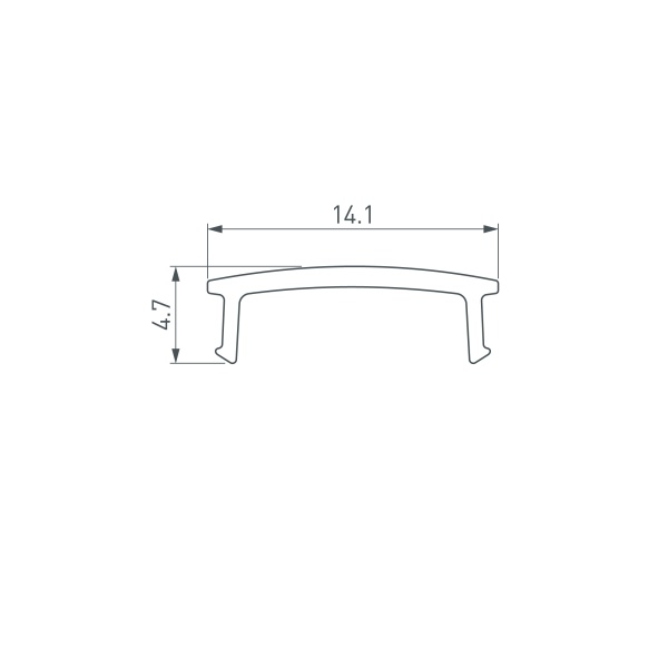 Экран ARH-DECORE-S12 Flat Opal (Arlight, Пластик)