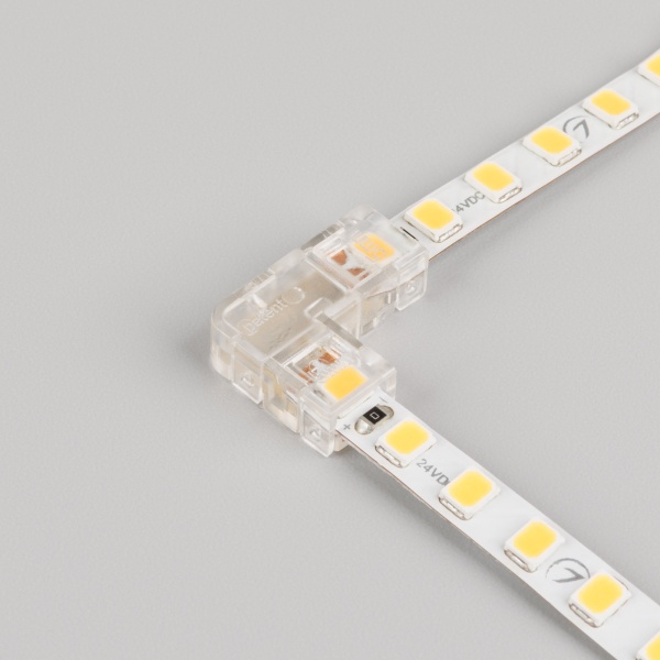 Коннектор угловой FIX-MONO-5mm-2pin-STS (Arlight, Прозрачный) Коннектор угловой FIX-MONO-5mm-2pin-STS (Arlight, Прозрачный)