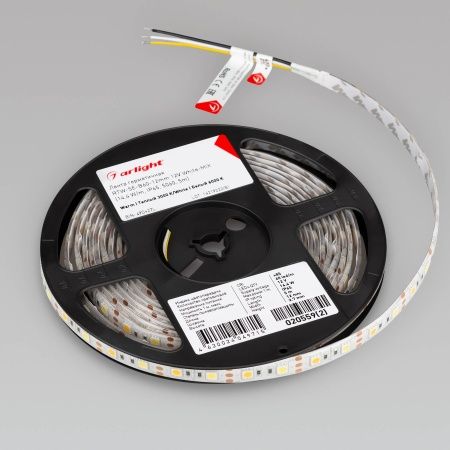 Лента герметичная RTW-SE-B60-12mm 12V White-MIX (14.4 W/m, IP65, 5060, 5m) (Arlight, Изменяемая ЦТ) Лента герметичная RTW-SE-B60-12mm 12V White-MIX (14.4 W/m, IP65, 5060, 5m) (Arlight, Изменяемая ЦТ)
