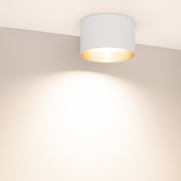 Светильник SP-BISCOTTO-R140-15W Warm3300-MIX (WH-GD, 80 deg, 230V) (Arlight, IP54 Металл, 5 лет) Светильник SP-BISCOTTO-R140-15W Warm3300-MIX (WH-GD, 80 deg, 230V) (Arlight, IP54 Металл, 5 лет)