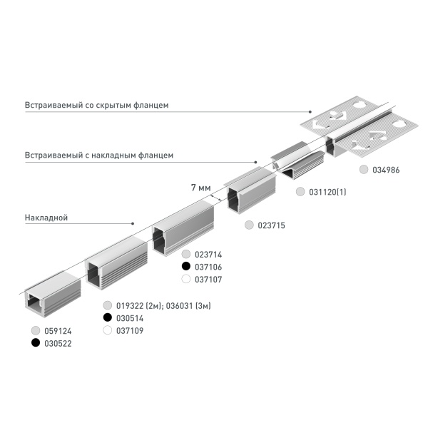 Профиль SL-MINI-8-H12-F12-2000 ANOD (Arlight, Алюминий)