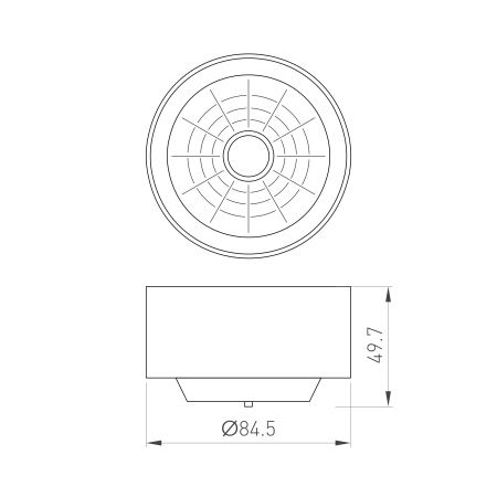 Рефлектор с посадочным кольцом LGD-REFLECTOR-RING-R85 (BK) (Arlight, Металл)