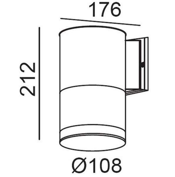 Архитектурная подсветка YAOHUA LUX, Черный, Модерн, 78006 Bl