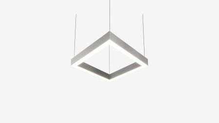 Подвесной профильный светильник ромб черный SILED ROMB-PROF 1720х990х50х70 (101 Вт)