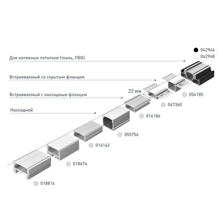 Профиль FANTOM-W20-H20-2000 ANOD (Arlight, Алюминий) Профиль FANTOM-W20-H20-2000 ANOD (Arlight, Алюминий)
