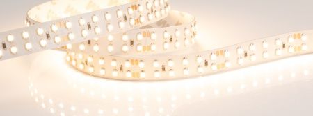 Лента RT 2-5000 24V Warm2400 2x2 (3528, 1200 LED, LUX) (Arlight, 19.2 Вт/м, IP20)