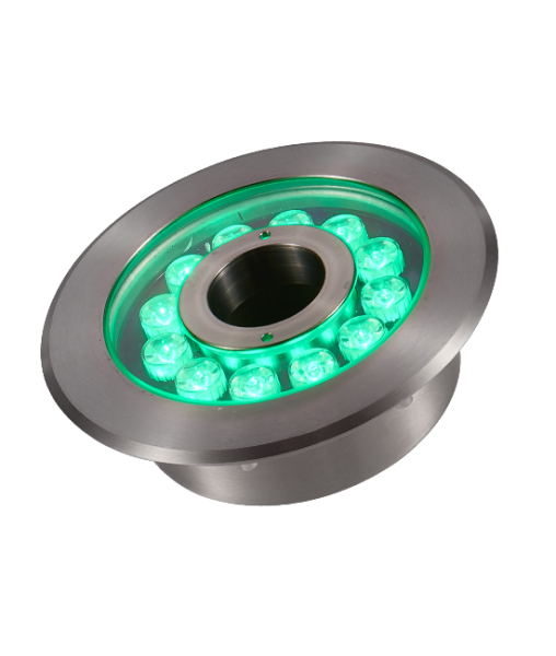 Светильник для фонтанов, DC12V 36W(12*3W) IP68 RGB, сатин-никель, UG8212-1 Светильник для фонтанов, DC12V 36W(12*3W) IP68 RGB, сатин-никель, UG8212-1