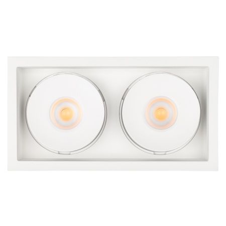 Светильник CL-SIMPLE-S148x80-2x9W Day4000 (WH, 45 deg) (Arlight, IP20 Металл, 3 года)