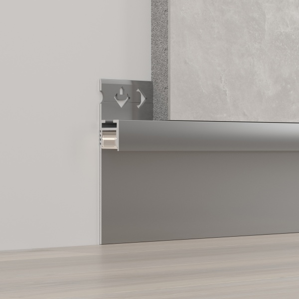 Профиль ARH-PLINTUS-50-FANTOM-3000 ANOD (Arlight, Алюминий) Профиль ARH-PLINTUS-50-FANTOM-3000 ANOD (Arlight, Алюминий)