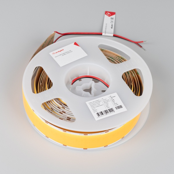 Лента COB-X1600-30mm 24V Warm3500 (40 W/m, IP20, 5m) (Arlight, CRI>90)