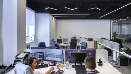 Г-образный светильник подвесной белый SILED ANGLE-PROF 510х510х50х70 (25 Вт, 3000K)