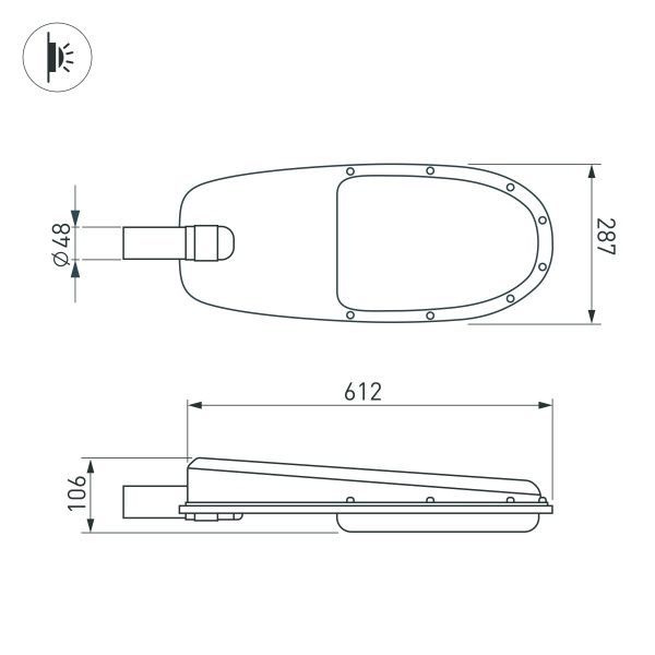 Светильник OXOR-ELFA 611х288-108W Day5000 (GR, 144x61 deg, 230V) IP65 (Arlight, -) Светильник OXOR-ELFA 611х288-108W Day5000 (GR, 144x61 deg, 230V) IP65 (Arlight, -)