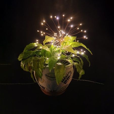 Гирлянда Фейерверк D6304 MD 10 м 10х100 LED IP65 розовый