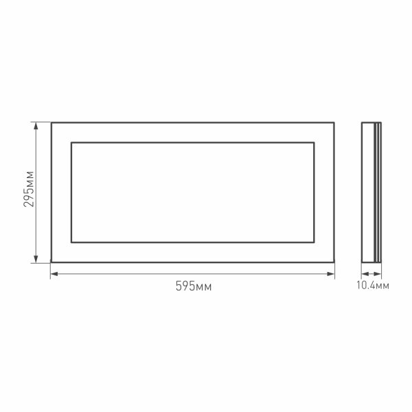 Панель IM-300x600A-18W White (Arlight, IP40 Металл, 3 года)