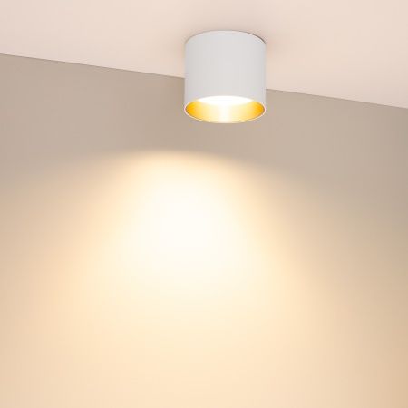 Светильник SP-BISCOTTO-R90-8W Warm3300-MIX (WH-GD, 80 deg, 230V) (Arlight, IP54 Металл, 5 лет) Светильник SP-BISCOTTO-R90-8W Warm3300-MIX (WH-GD, 80 deg, 230V) (Arlight, IP54 Металл, 5 лет)