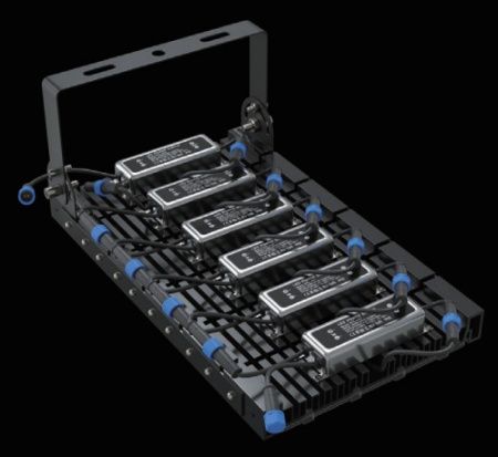 Наборный светодиодный модуль, 300W 6400К 36000Lm, черный, G7105-6