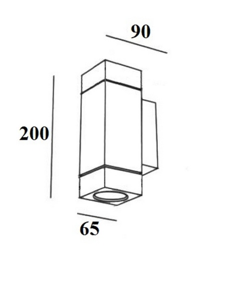 Архитектурная подсветка YAOHUA LUX, Черный с золотой патиной, Модерн, 78058 Gb