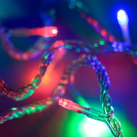 Светодиодная гирлянда ARD-STRING-HOME-5000-CLEAR-50LED-LIVE RGB (230V, 3.5W) (Ardecoled, IP20)