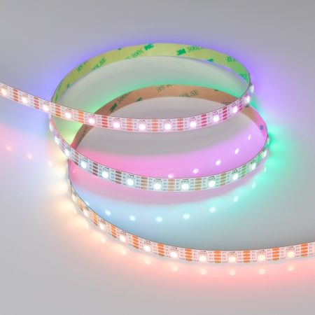 Лента SPI-B60-10mm 5V RGB-PX1-BPT (12 W/m, IP20, 5060, 5m) (Arlight, бегущий огонь) Лента SPI-B60-10mm 5V RGB-PX1-BPT (12 W/m, IP20, 5060, 5m) (Arlight, бегущий огонь)