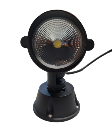 Светильник грунтовой с козырьком RGB+пульт(отдельно), G8512N, LED 12W RGB+RF  IP65, черный