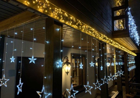 Гирлянда Мишура светодиодная D2380 BS 3 м 380 LED IP54 мультиколор RGB