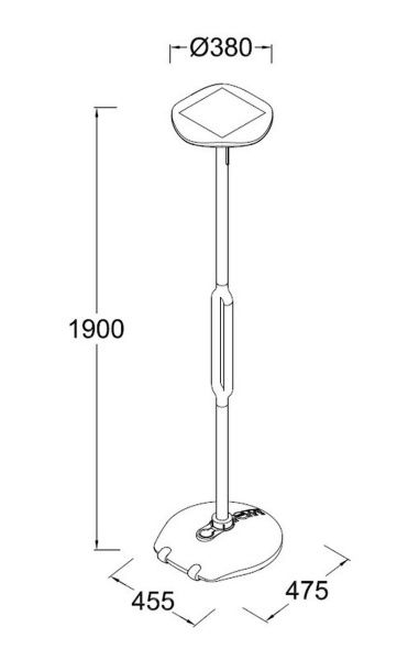 На солнечных батареях светильник Lutec, Серо-зеленый (silver green), Модерн, P9108-2000 Gr