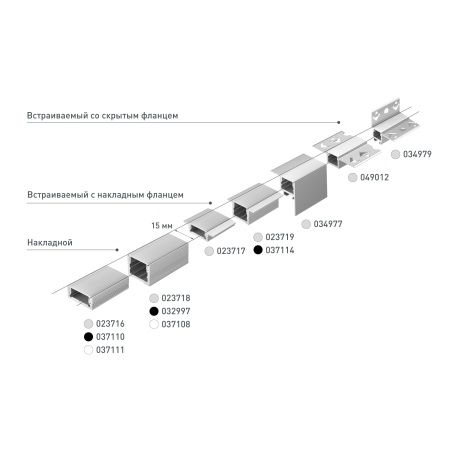 Профиль SL-SLIM-H7-2000 WHITE (Arlight, Алюминий)