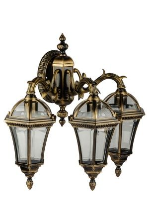 Настенный светильник YAOHUA LUX, Черный с золотой патиной, Классика, 95202S 3 15L Gb