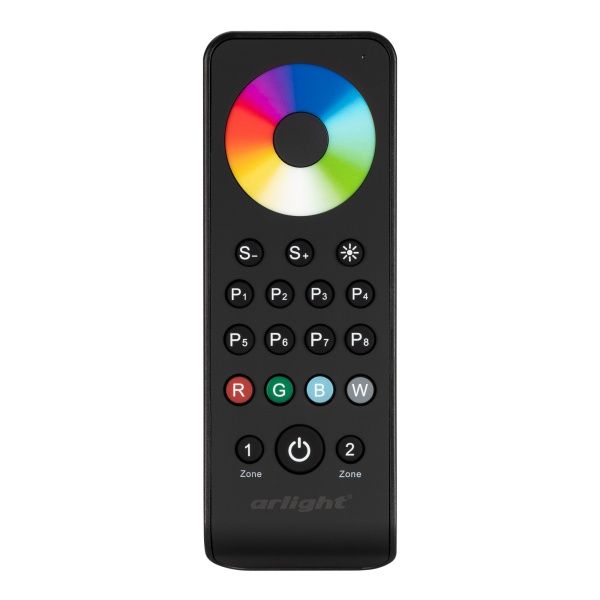 Пульт SMART-R43-RGBW Black (2 зоны, 2.4G) (Arlight, IP20 Пластик, 5 лет) Пульт SMART-R43-RGBW Black (2 зоны, 2.4G) (Arlight, IP20 Пластик, 5 лет)