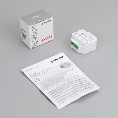 INTELLIGENT ARLIGHT Диммер SMART-TRIAC-601-72-PD-IN (230V, 1x1.5A, ZB, 2.4G) (IARL, IP20 Пластик, 5 лет) INTELLIGENT ARLIGHT Диммер SMART-TRIAC-601-72-PD-IN (230V, 1x1.5A, ZB, 2.4G) (IARL, IP20 Пластик, 5 лет)
