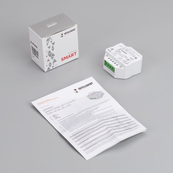 INTELLIGENT ARLIGHT Диммер SMART-TRIAC-601-72-PD-IN (230V, 1x1.5A, ZB, 2.4G) (IARL, IP20 Пластик, 5 лет) INTELLIGENT ARLIGHT Диммер SMART-TRIAC-601-72-PD-IN (230V, 1x1.5A, ZB, 2.4G) (IARL, IP20 Пластик, 5 лет)