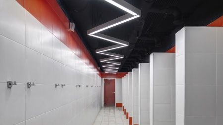 Подвесной светильник зигзаг черный SILED SNAKE-03-PROF 1470х1050х50х70 (38 Вт)