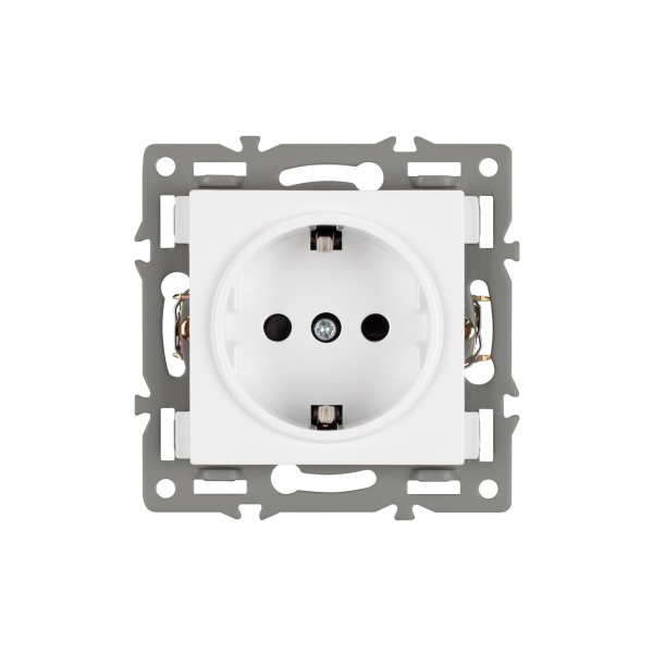 Механизм электрической розетки SCT-MEU1-PL-WH (250V, 16A) (Arlight, -)