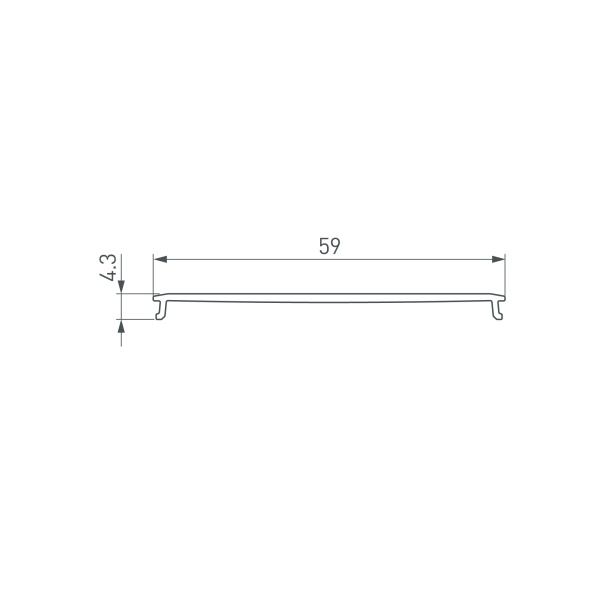 Экран LINE-6070-2000 OPAL (Arlight, Пластик)